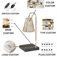 Nouveau design bougie fusion lumière aromathérapie lampe chronométrée cire lampe de fusion verre bougie chauffe-lampe pour la décoration intérieure