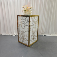 Table de bar moderne de luxe en acier inoxydable, durable, adaptée aux événements, banquets, fêtes, mariages
