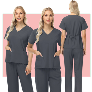 42186 conjuntos baratos Scrub Tops Scrub Sets Enfermera Scrub Servicio OEM Uniforme de enfermera de moda Pantalón recto Scrub Uniforme de enfermera - Product Image 1