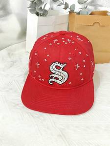 Gorra Trucker Deportiva Personalizada con Logo de Diamantes, Bajo MOQ 100, Estilo Snapback, de Moda, con Pedrería, de Béisbol, de 6 Paneles, Plana, para Adulto, de Lona, Transpirable para Exteriores - Product Image 2