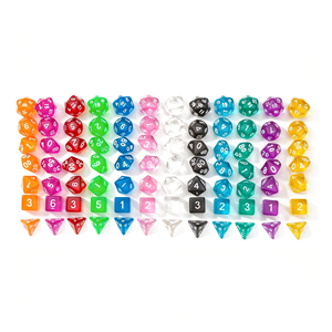 Ensemble <span class=keywords><strong>de</strong></span> dés DND transparents en acrylique, 1 pièce, polyédriques D20, 16mm carrés, pour jeux <span class=keywords><strong>de</strong></span> rôle, jeux <span class=keywords><strong>de</strong></span> société - Product Image 4