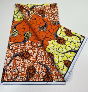 Tela de Organza Africana 100% Algodón Puro con Estampado Batik, 6 Yardas por Pieza para Bolsos, Camisas y Ropa de Niñas - Product Image 2