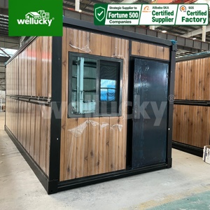 Conteneur pliable de 20 pieds pour camp de travailleurs et stockage en arrière-cour |   6 ensembles/20GP, grue de levage extensible en 10 minutes, directement de l'usine - Product Image 3