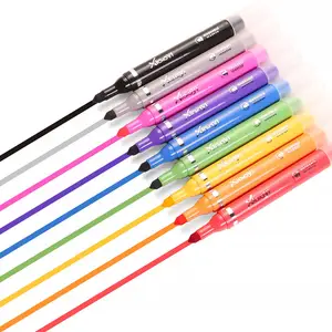 Super Wasbare Diy Mini Aquarel Pen Art Marker Met Kegel Tip Voor Kinderen Doodle En Miniatuur Schilderij