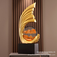 Fengsheng moderne luxe grand ornement Shui Quicksand peinture résine artisanat pour haut de gamme décor à la maison pour salon porte de bureau