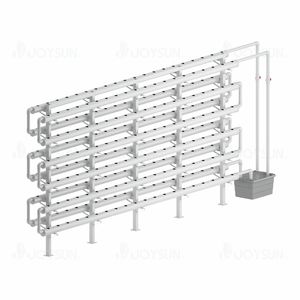 Hochwertiges großes vertikales PVC-Kanal-Hydroponik-NFT-System Innen-NFT-Hydroponik-Pflanz system für die Gewächshaus zucht - Product Image 4