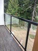Système de balustrade modulaire en verre avec cadre en aluminium et acier inoxydable, verre trempé, pour escalier, balcon, terrasse, montage au sol