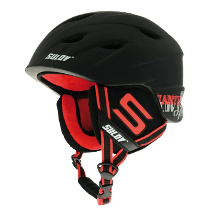China New Adult Warm Ski Helmet CE EN1077 Safety Helmet With Glasses