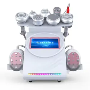 New Hot product Vacuum RF EMS Pads Machine 9 in 1 80k Multifunctional Fat Reducing Body Face Slimming Machine for Salon Use