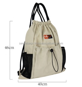 Ladyecasualuc Classic Sports Internal Frame Drawstring <b>Backpack</b> Waterproof Durable Eco-friendly Polyester RFID USB Anti-Theft - Product Image 3