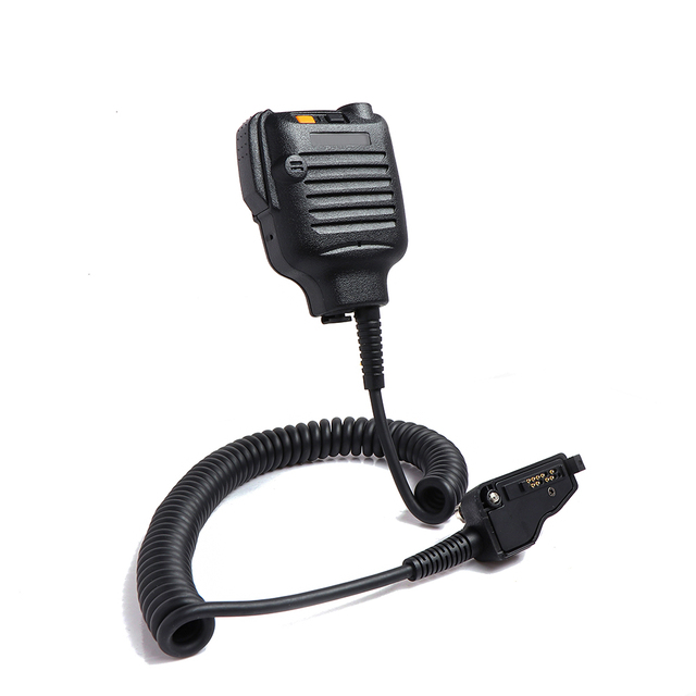 Speaker Mic Remote Shoulder Microphone for NX Series Radios Black Coiled Cable with Connector