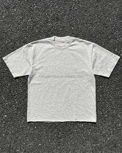 T-shirt vierge de haute qualité, effet vieilli, délavé, col rond, 100 % coton pour homme, t-shirt personnalisé pour homme, effet délavé à l'acide - Product Image 1