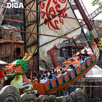Manèges de fête foraine, attractions de parc d'attractions, bateaux vikings et pirates en fibre de verre pour enfants, à vendre