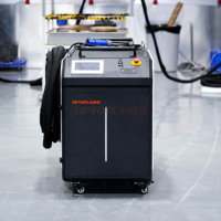 Machine de nettoyage au laser pulsé haute puissance 1000W, refroidie par eau, laser à fibre pour l'élimination de la rouille, de la peinture, de l'huile et des oxydes