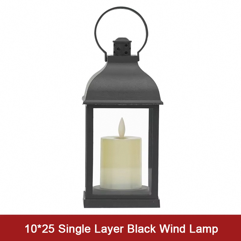 Black single-layer wind lamp