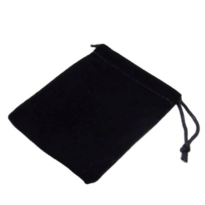 Bolsas de Regalo de Terciopelo Negro con Cordón, Contenedores de Almacenamiento de Joyas para Anillos, Collares, Pulseras y Otros Artículos, Premium - Product Image 1