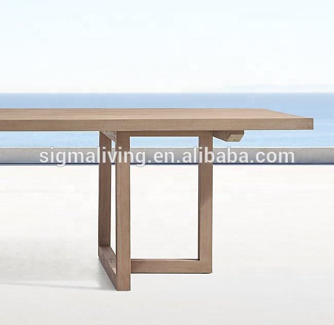 Hot Selling Teak Wood Outdoor Furniture Wooden Leisure Dinning Table Outdoor Garden Furniture