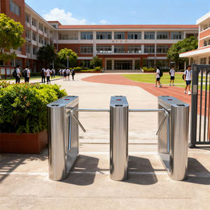 Tourniquet trépied semi-automatique à prix d'usine avec solutions complètes de contrôle d'accès pour cartes mensuelles et annuelles de salle de sport - Product Image 4