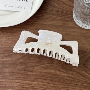 Pince à <span class=keywords><strong>cheveux</strong></span> surdimensionnée en acrylique avec nœud, creuse, style français, pour l'arrière de la tête, type pince requin - Product Image 5