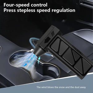 Ventilateur turbo portatif à main 130000 tr/min, haute puissance, sans fil, sécheuse de voiture, souffleur d'air, dépoussiéreur de feuilles et de neige avec lumière LED - Product Image 2