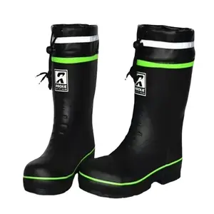 Unisex Sicherheits-Regenstiefel PVC gute Qualität Arbeit Gummi-Stiefel mit Stahlzehe für Erwachsene beliebter Stil für Herbstverkauf