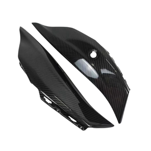 Pour Kawasaki Ninja <span class=keywords><strong>ZX10R</strong></span> 2018 2019 2020 2021 <span class=keywords><strong>2022</strong></span> 3K 100% Fibre de carbone sèche Accessoires de moto Panneaux latéraux de siège arrière - Product Image 1