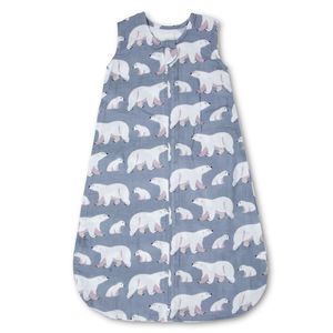 Saco de dormir de muselina de algodón de bambú NLAN, cómodo saco de dormir sin mangas para bebé con cierre de cremallera para <span class=keywords><strong>recién</strong></span> nacidos y niños pequeños - Product Image 6