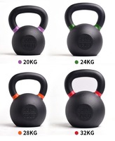 Vente en gros, entraînement croisé, fitness, gym, force, logo personnalisé, compétition, en fonte, enduit de poudre, kettlebell