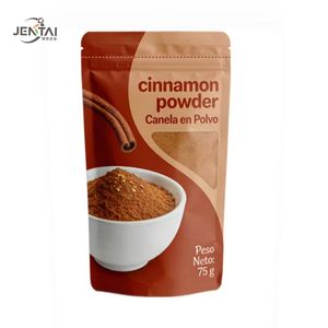 Sachet d'emballage refermable personnalisé Doypack avec fermeture éclair pour épices, poivre noir, poudre de curry, poudre de <span class=keywords><strong>cannelle</strong></span>, avec fenêtre - Product Image 5