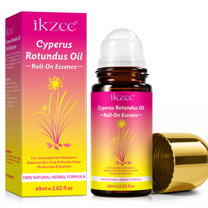 Huile dépilatoire Ikzee Original Roll-on au Cyperus Rotundus 100% pure pressée à froid pour une réduction naturelle des poils - Product Image 1