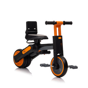 Tricycle de luxe pour bébé, tricycle pour enfants avec pare-soleil et barre de poussée, tricycle à 3 roues pour enfants, poussette pliable pour enfants - Product Image 6