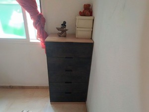 Ensemble de meubles de chambre à coucher en mélamine de style industriel de haute qualité, taille <span class=keywords><strong>king</strong></span>, avec lit <span class=keywords><strong>king</strong></span>, table de chevet, tête de lit et commode - Product Image 6