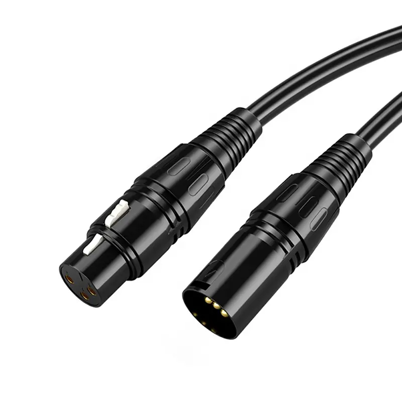 Xput Hifi XLR Microphone Balanced Cable 3Pin XLR Male To XLR Female Mic Extension Black Cable 0.5M 1M 1.5M 2M 3M 5M 8M