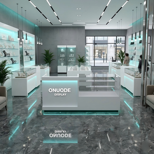 Glass <b>Checkout</b> Showcase <b>Counter</b> Custom Jewelry Store Cash Wrap Display Dispensary Shop Furniture for Tobacco Stores Smoke Shops - Product Image 1