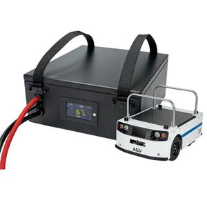 Paquetes de baterías de litio personalizados para robots UGV/AGV: 44.4V 48V 50.4V 52V 60V 60Ah 80Ah con interfaces BT, CAN y RS485 - Product Image 1