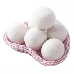 Bolas de secado de lana con bola de lavandería de aceite esencial Paquete de 6 bolas de lavado de lana