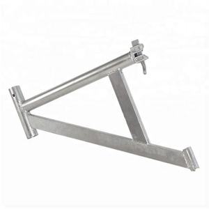 Support mural triangulaire robuste pour bras de échafaudage et pieds de plateforme de construction et système d'échafaudage - Product Image 3