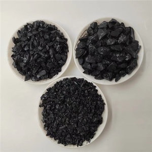 Pietre da giardino in ciottoli neri naturali, levigate come ciottoli neri a specchio, ognuna è un'opera d'arte conferita dalla terra - Product Image 3