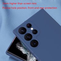 Custodia per Telefono in Silicone Liquido Originale Antiurto per Samsung S24 S25 Ultra Galaxy S22, Custodia Colorata per Android, Vendita all'Ingrosso