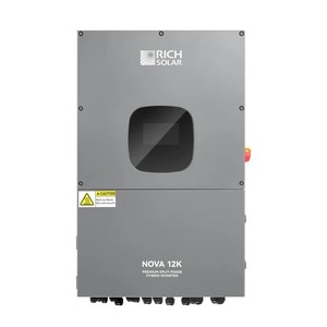 อินเวอร์เตอร์พลังงานแสงอาทิตย์ RichSolar NOVA 12K 48V แบบสามเฟส ไฮบริด DC/AC ประสิทธิภาพ 99.9% รองรับการจ่ายไฟแบบสาม/เดี่ยว/คู่/สี่ทางออก 50/60Hz 37684 - Product Image 2