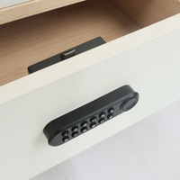 Serrure de cabinet intelligente en alliage de zinc, serrures numériques sans clé pour tiroirs de clubs de fitness / vestiaires de yoga