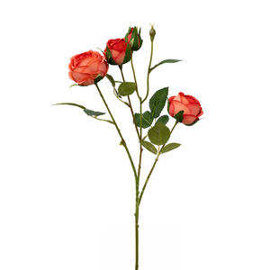 Simulación de 4 Hermosas Rosas de Seda para Decoración de Interiores y Exteriores, Festivales, Decoración Suave para Bodas, Arreglos Florales Decorativos - Product Image 6