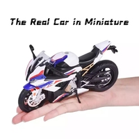 Modèles de motos en alliage en gros d'usine, jouets de simulation de moto, modèle de moto S1000RR en métal moulé sous pression, modèle de voiture en métal moulé sous pression
