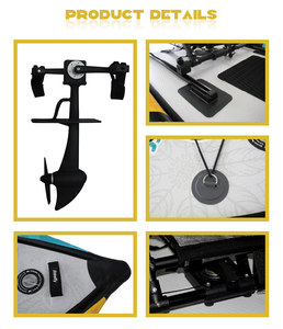 Planche de Pêche Gonflable Multifonctionnelle à Pédales SUP, <span class=keywords><strong>Bateau</strong></span> à Rames à Propulsion Pédale Gonflable pour la Pêche - Product Image 5