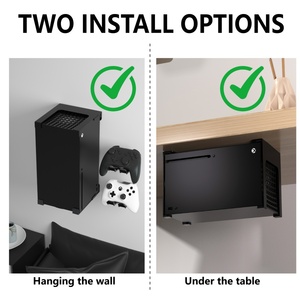 Support mural pour console de jeu Iron Black pour <span class=keywords><strong>Series</strong></span> <span class=keywords><strong>X</strong></span> avec rangement pour manettes et casques - Product Image 3