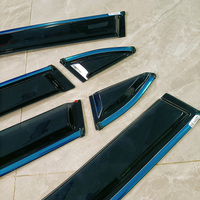 Fit Toyota Rav4 XA50 2019-2022 6 pièces garniture chromée en plastique PC voiture fenêtre visière extérieur évent soleil pluie garde bouclier déflecteur