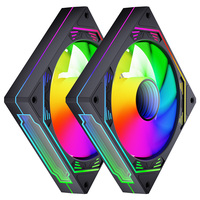 Kipas Pendingin Casing PC AntarcChill High Performance Factory OEM Design Gaming 120mm, Pendingin Menara Komputer Warna-warni, Kipas ARGB