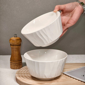 Bol en verre blanc jade 6 pouces, style nordique minimaliste, passe au lave-vaisselle et au micro-ondes, pour usage domestique - Product Image 3