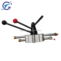 Caja de Control para Mezcladora de Acero GJ1102C con Control de Dos Palancas para Acelerador y Bomba