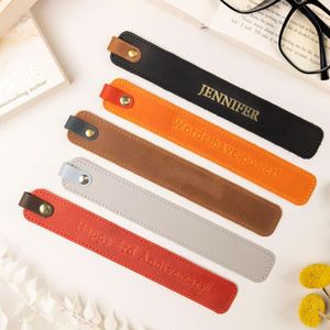 Handmade PU Leather <b>Bookmarks</b> Vintage Page Marker Lightweight Reading <b>Gift</b> for Book Lover Readers - Product Image 1